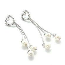 捷芮兒(er)合(he)金韓(han)版耳墜 桃心貝珠(zhu)演繹浪(lang)漫(man)珠寶(bao)風尚